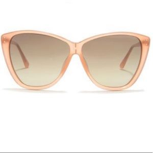Linda Farrow Nude Cateye Sunglasses